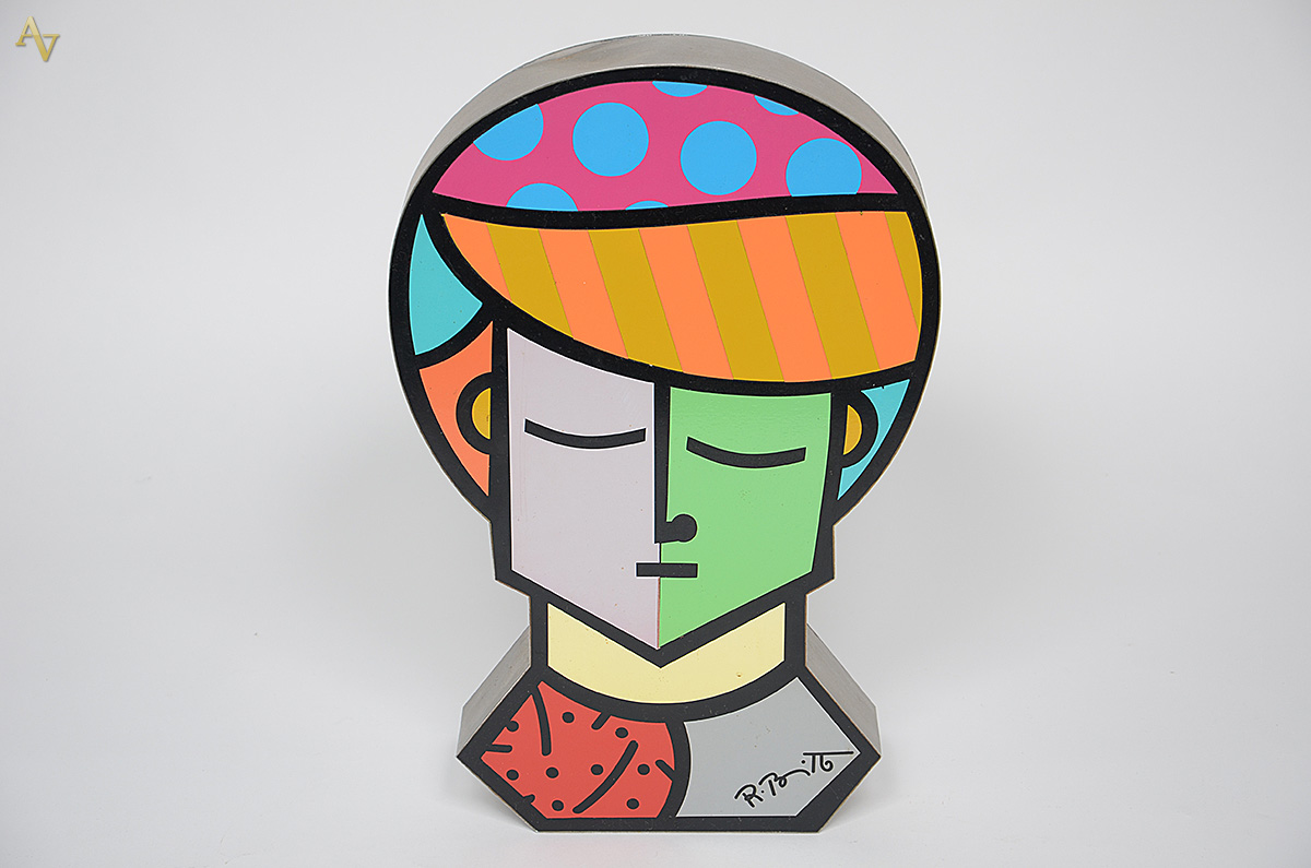 ROMERO BRITTO - Escultura. Altura 38 cm.