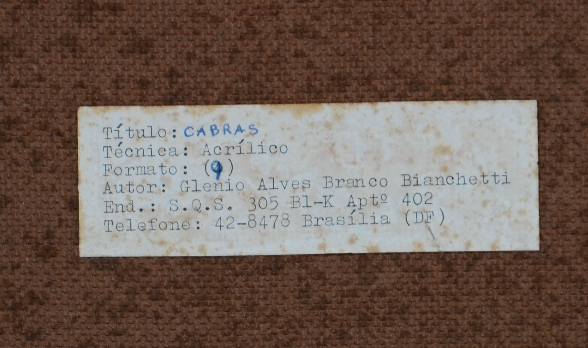 Glenio Bianchetti (1928-2014), Cabras - foto 4 de 4