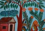 H.J.LAURENT (Haiti, 1893 / 1976), Figuras, árvo... - o.s.t.