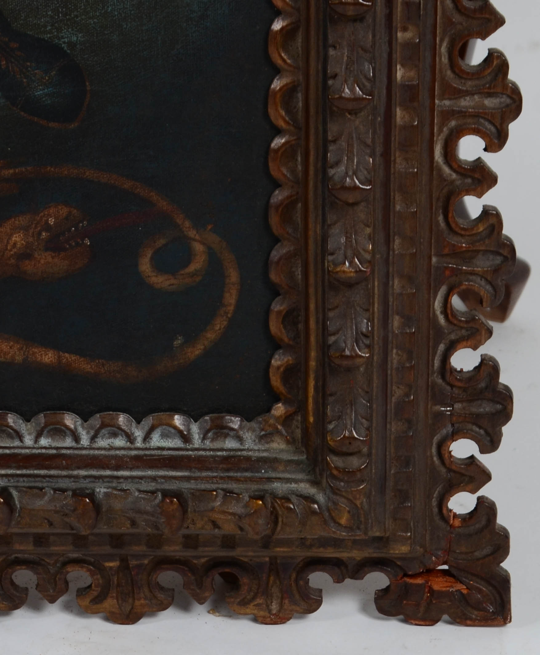 Escola Cusquenha (1538), Arcanjo com dragão - foto 2 de 3