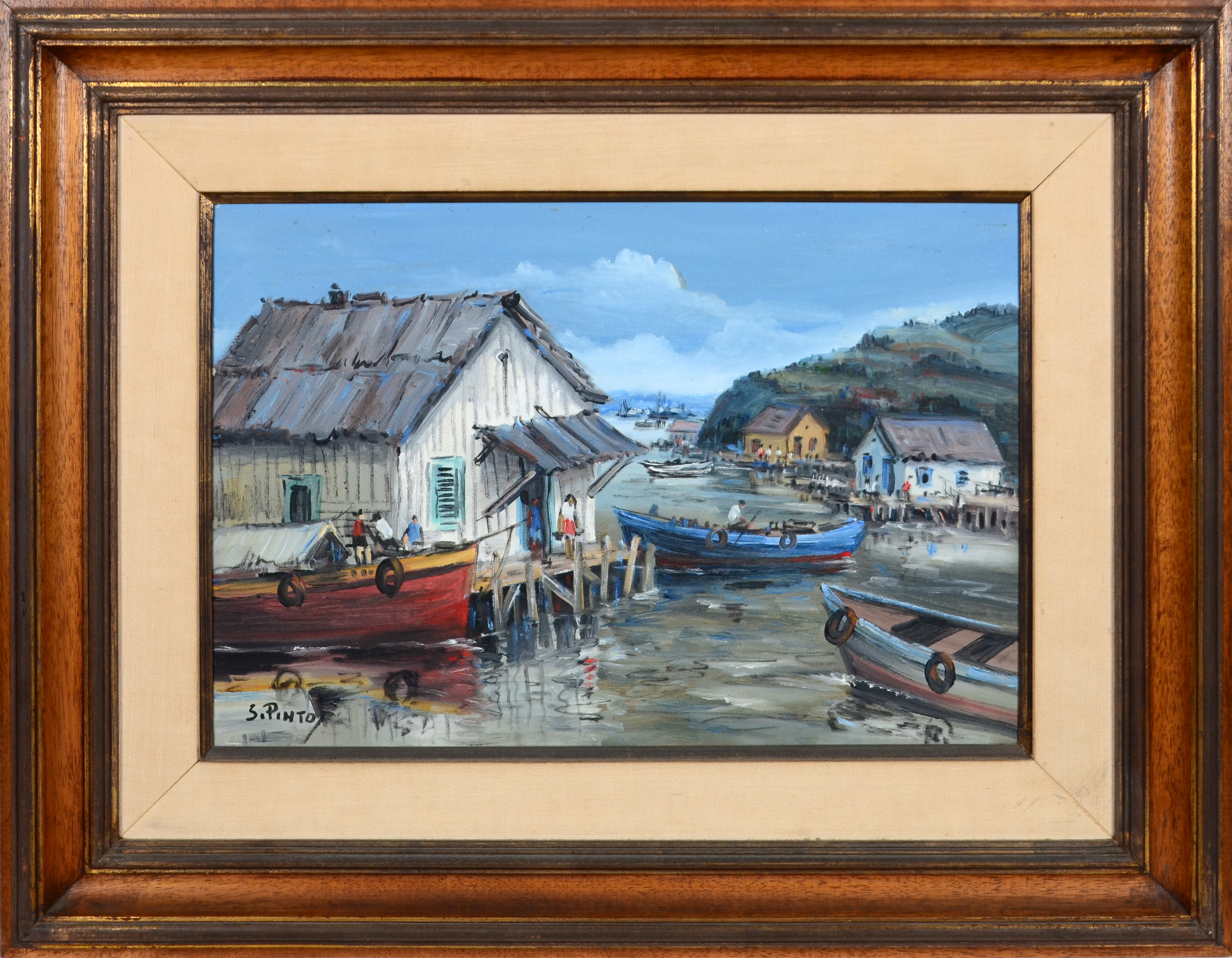 Sylvio Pinto (1918-1997), Cais com barcos - foto 1 de 3