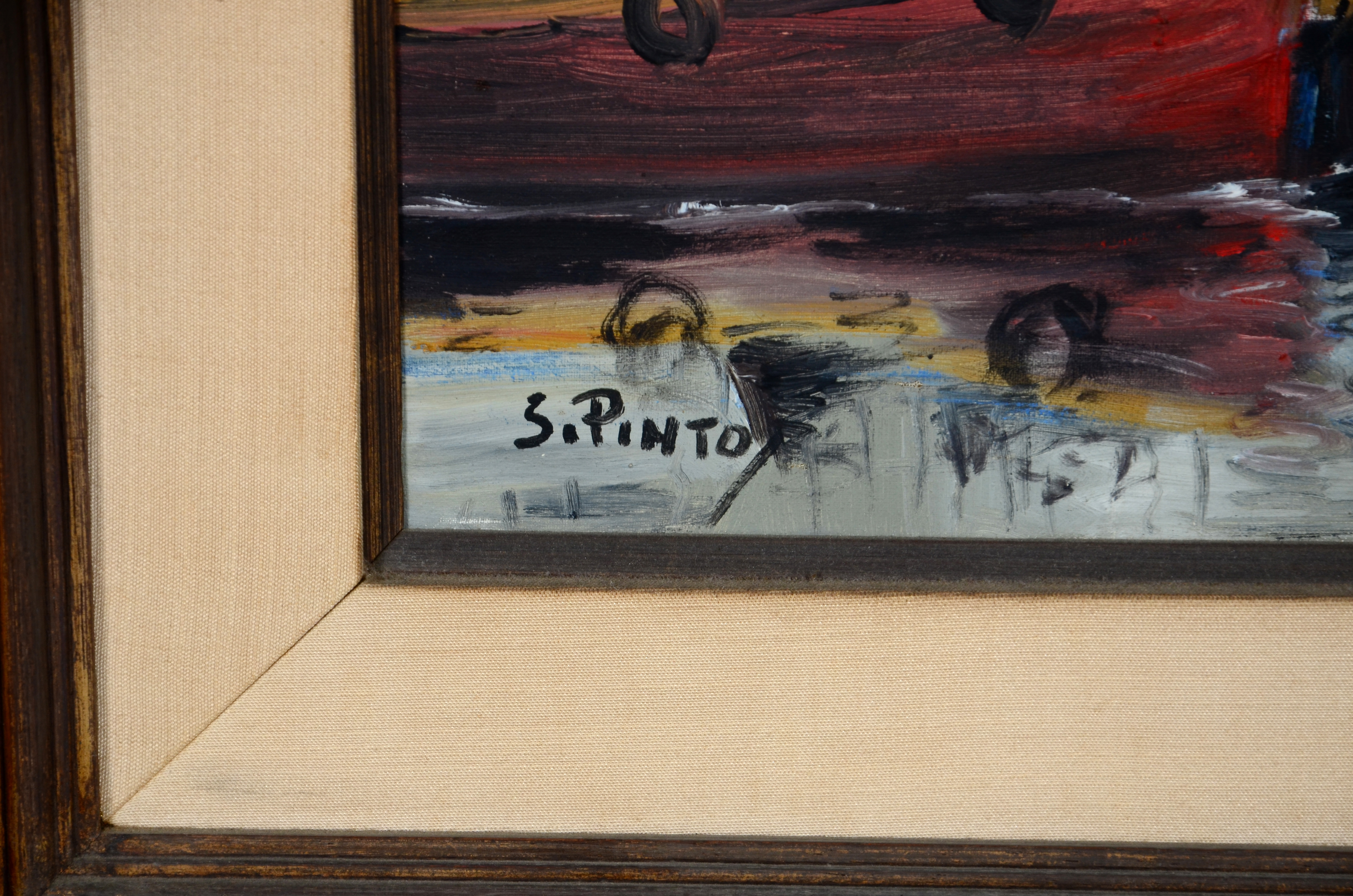 Sylvio Pinto (1918-1997), Cais com barcos - foto 3 de 3