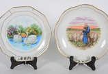 Dois pratos  de porcelana da Bavaria - Dois pratos  de porcelana da Bavaria