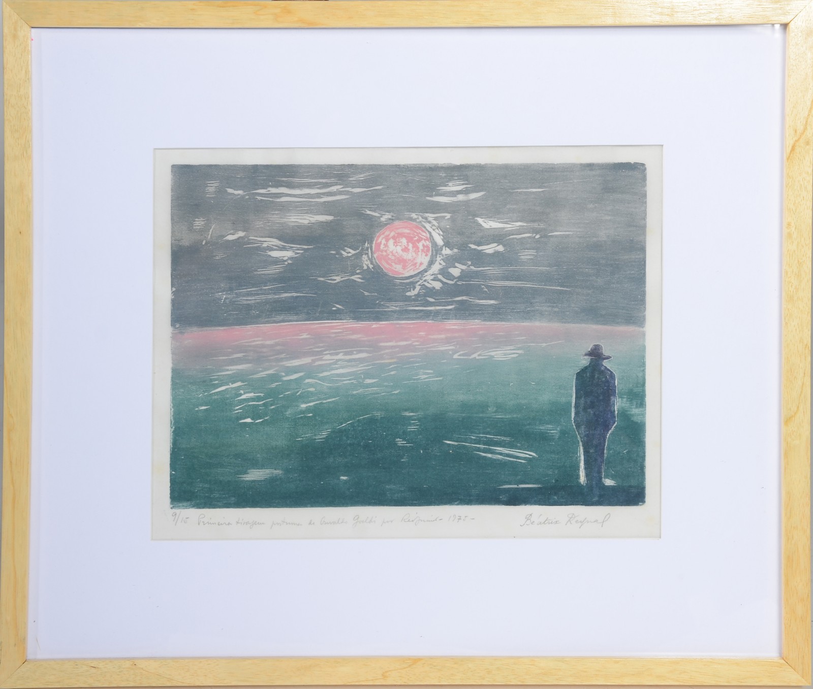 Oswaldo Goeldi (1895-1961), Homem olhando o por do Sol - foto 2 de 5