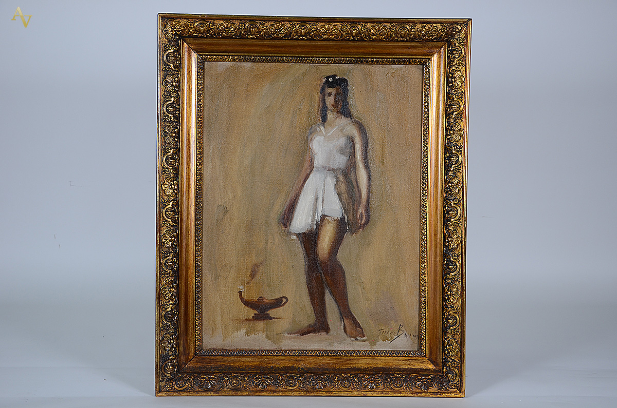 GINO BRUNO - Figura feminina - ost - 65 x 50 - foto 1 de 3