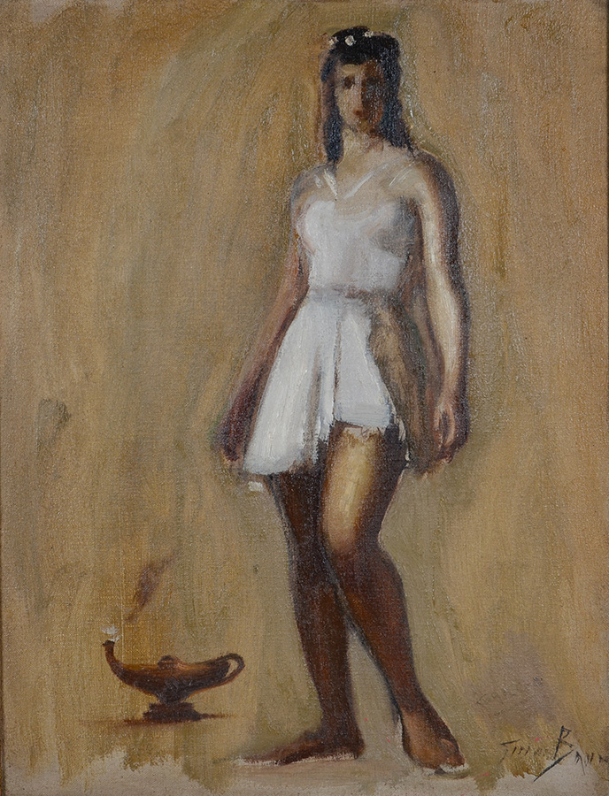 GINO BRUNO - Figura feminina - ost - 65 x 50 - foto 2 de 3