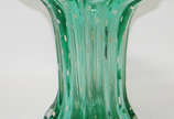 vaso em Murano verde com pó de ouro  - vaso em Murano verde com pó de ouro 