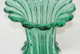 vaso em Murano verde com pó de ouro  - vaso em Murano verde com pó de ouro 