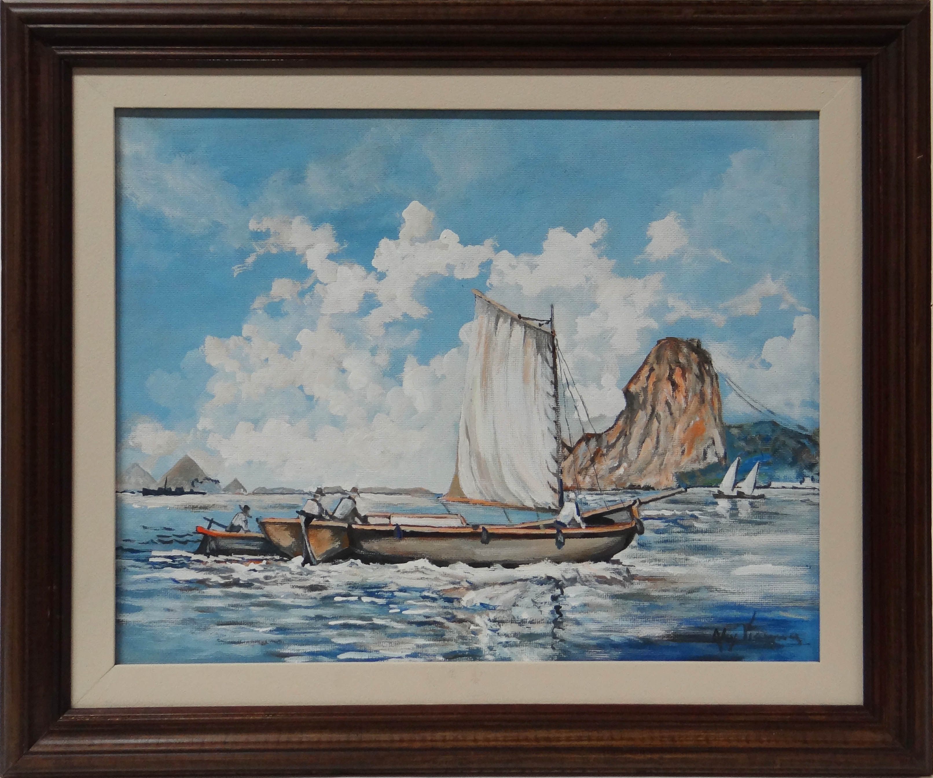Alcy Vianna (1937), Marinha com Pão de Açucar, RJ - foto 1 de 3