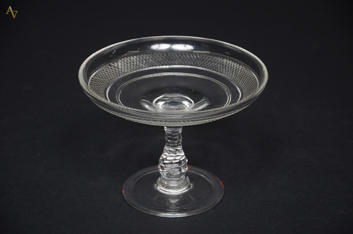Fruteira francesa de cristal Saint Louis. Altura 13 cm e diâmetro 18...