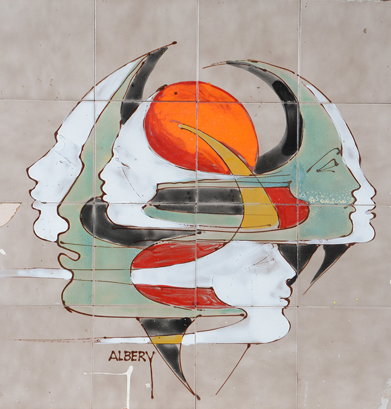 ALBERY - Placa de azulejos - 80 x 77,5 - foto 2 de 3