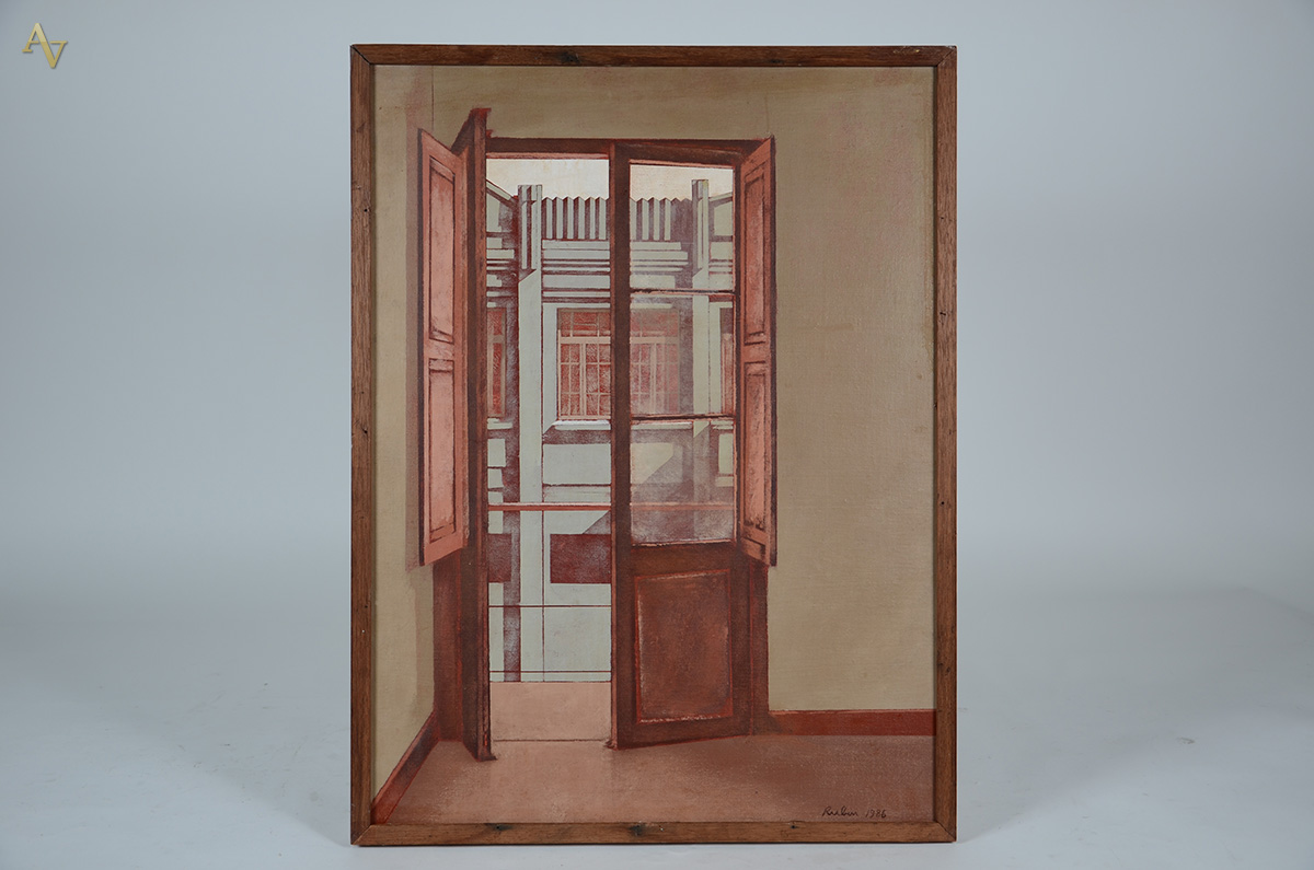 R. ESMANHOTTO - Fachada - vest - 80 x 60 - datado 1986 - foto 1 de 4