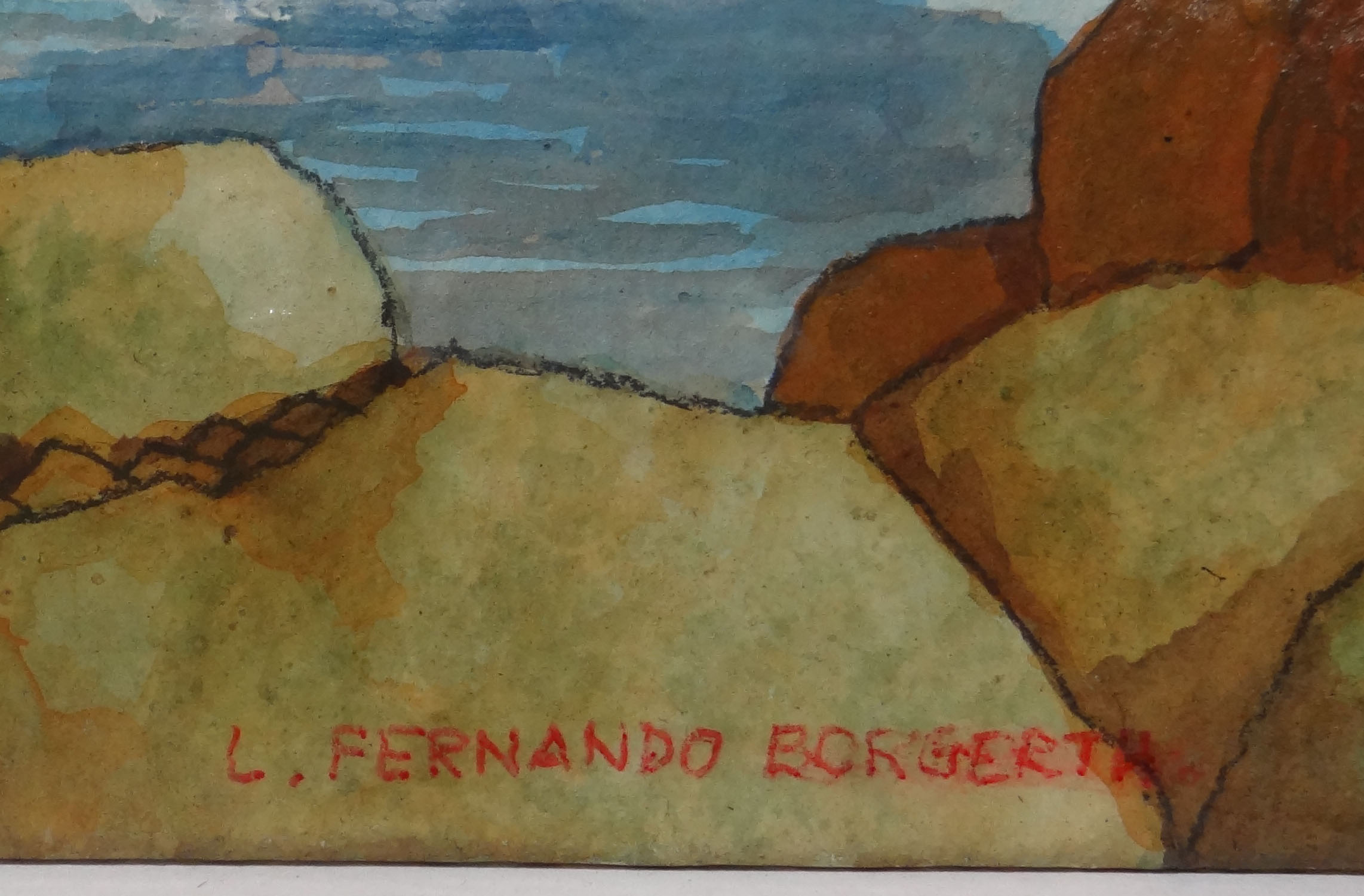 Luiz Fernando Borgerth (1945), Um                   à beira d'agua - foto 2 de 3