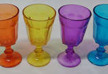Conjunto de 6 copos coloridos em vidro - Conjunto de 6 copos coloridos em vidro