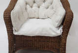 Poltrona em Rattan  e almofadas soltas  - Poltrona em Rattan  e almofadas soltas 