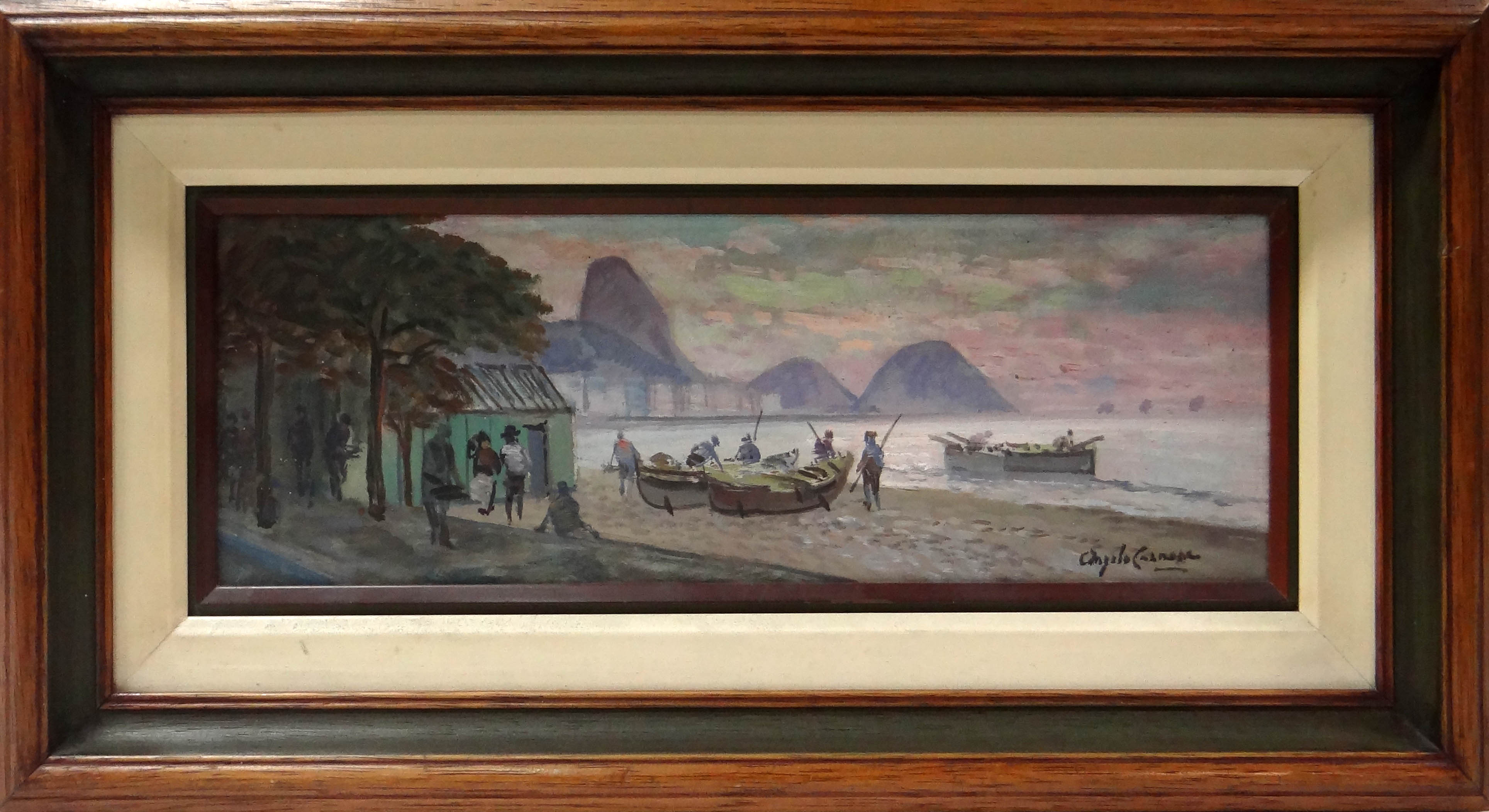 Angelo Cannone (1899-1992), Marinha com barcos - foto 1 de 3