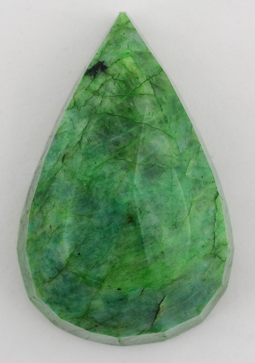 Natural Emerald, color Green, lapidação gota de aproximadamente... - foto 1 de 2