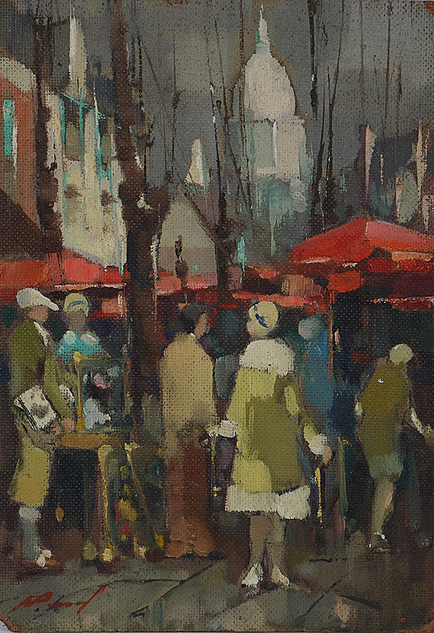 ARMÍNIO PASCUAL - Paris - ose - 34 x 24 (sem moldura) - foto 2 de 3