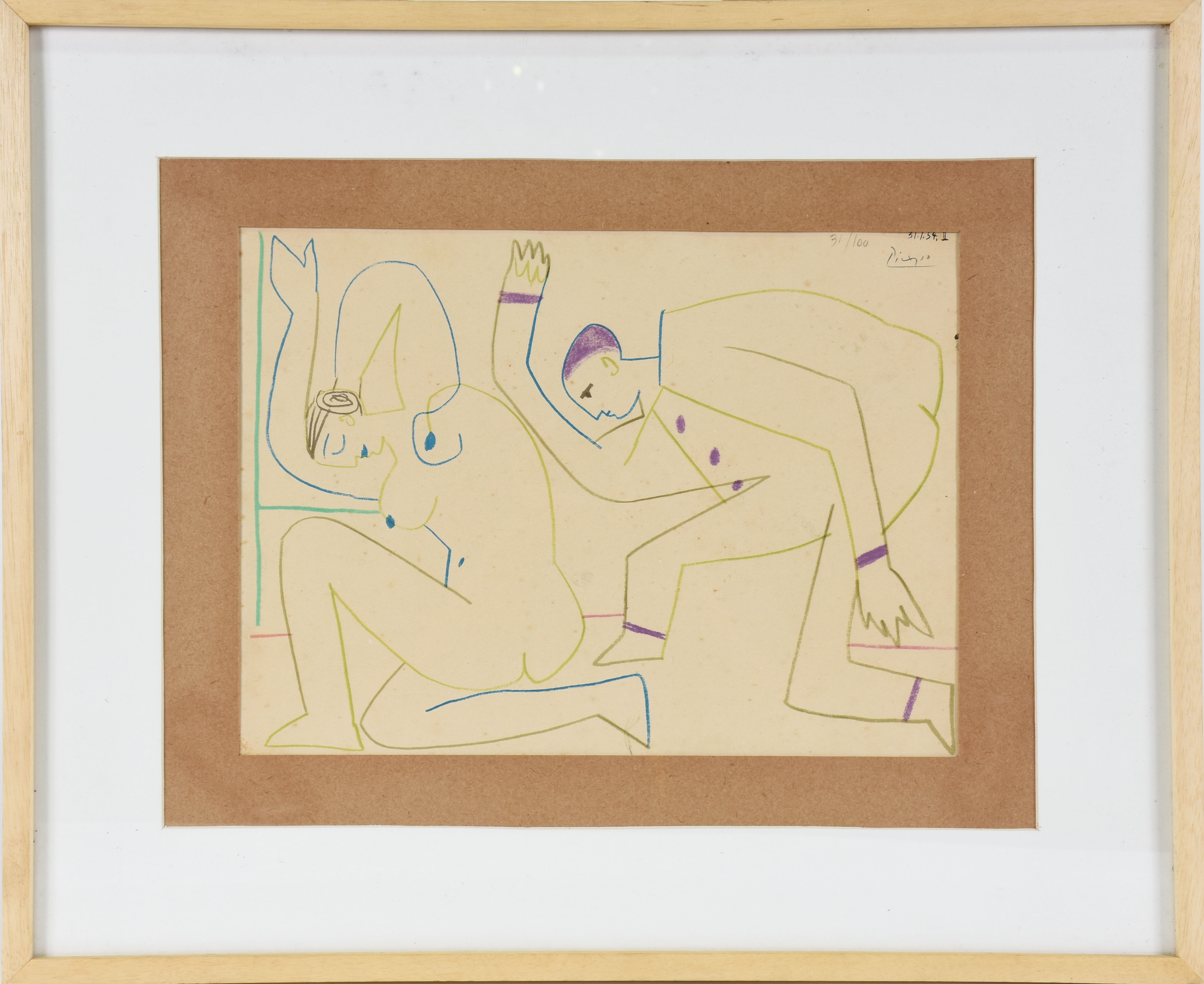 Pablo Picasso (1881-1973), Nude La Comedie Humaine - foto 1 de 3