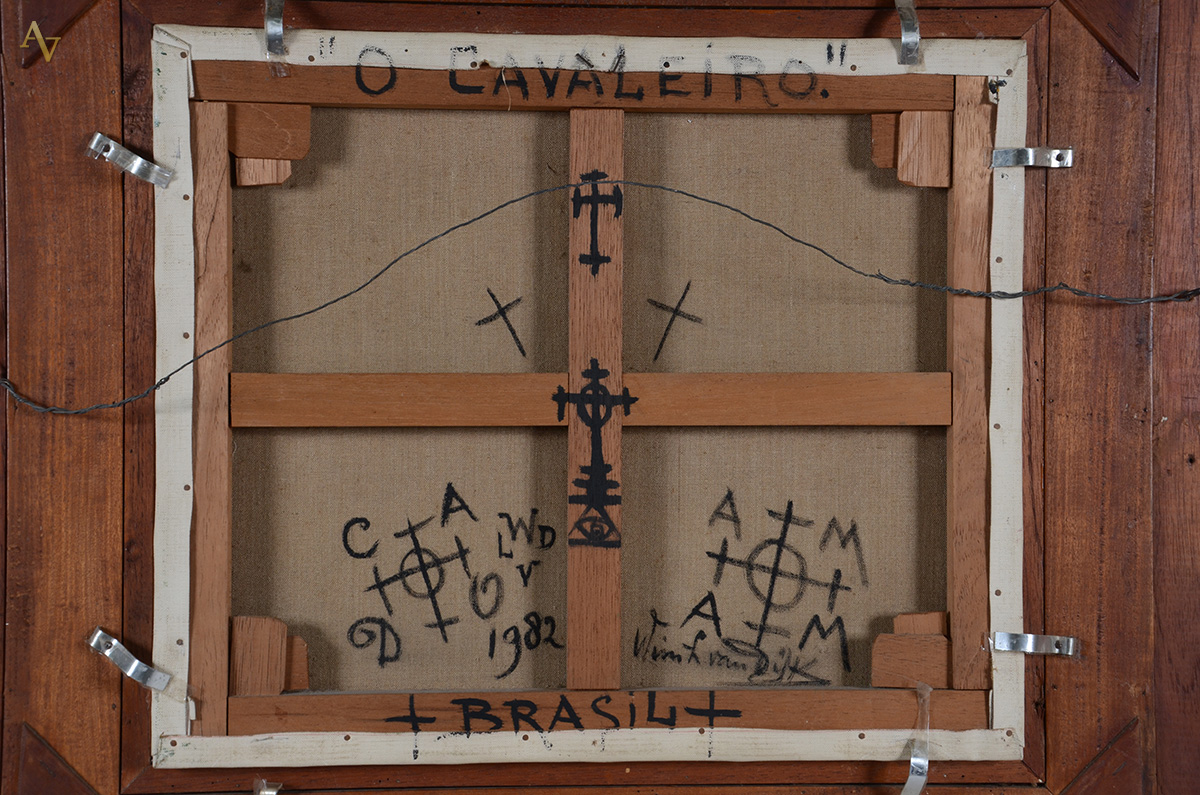 WIN VAN DIJK - O Cavaleiro - ost - 46 x 55 - datado 1982 - foto 4 de 4