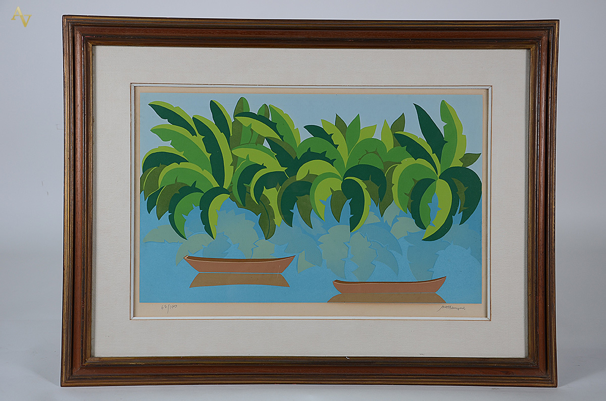 JOÃO HENRIQUE - Paisagem - serigrafia 65/100 - 38 x 62 - foto 1 de 4