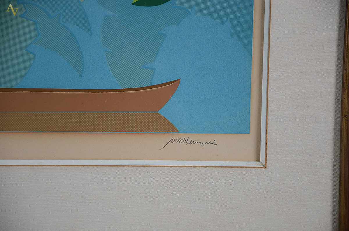 JOÃO HENRIQUE - Paisagem - serigrafia 65/100 - 38 x 62 - foto 3 de 4