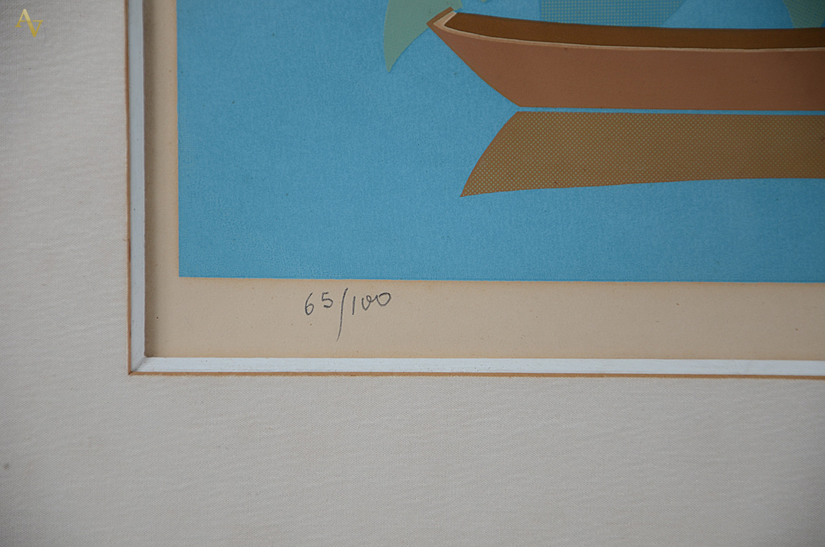 JOÃO HENRIQUE - Paisagem - serigrafia 65/100 - 38 x 62 - foto 4 de 4