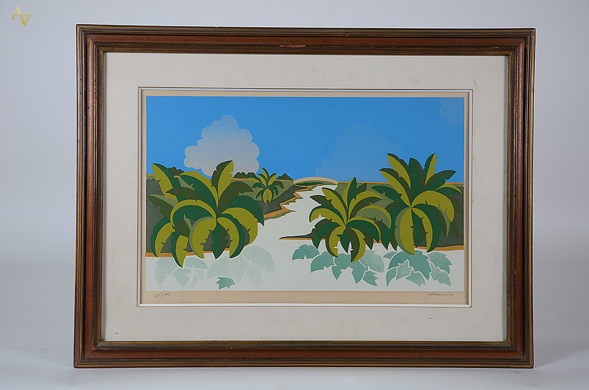 JOÃO HENRIQUE - Paisagem - serigrafia 65/100 - 38 x 62 - foto 1 de 4