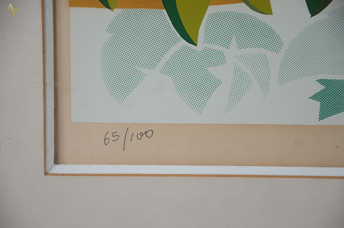 JOÃO HENRIQUE - Paisagem - serigrafia 65/100 - 38 x 62 - foto 4 de 4