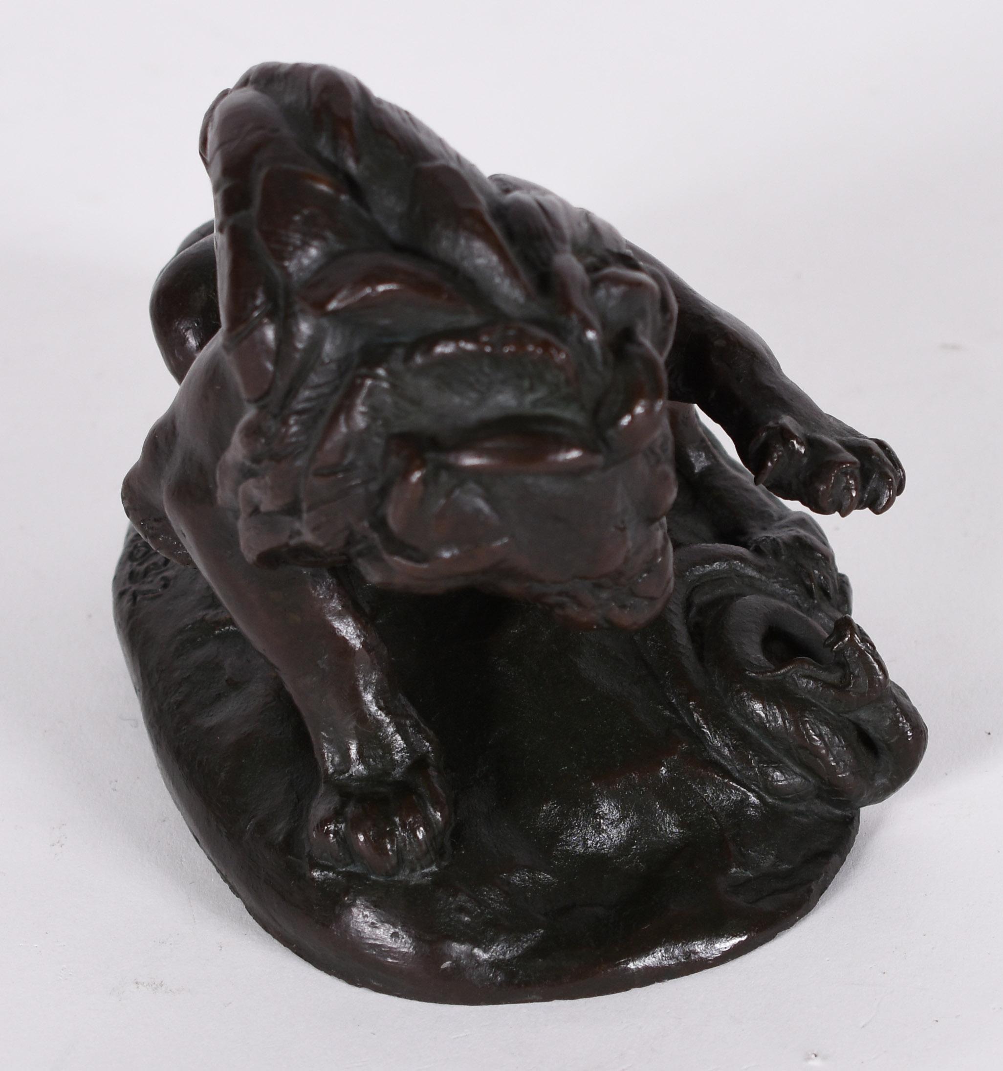Barye (1796-1875), Lion au serpent - Lion des Tuileries - foto 2 de 5