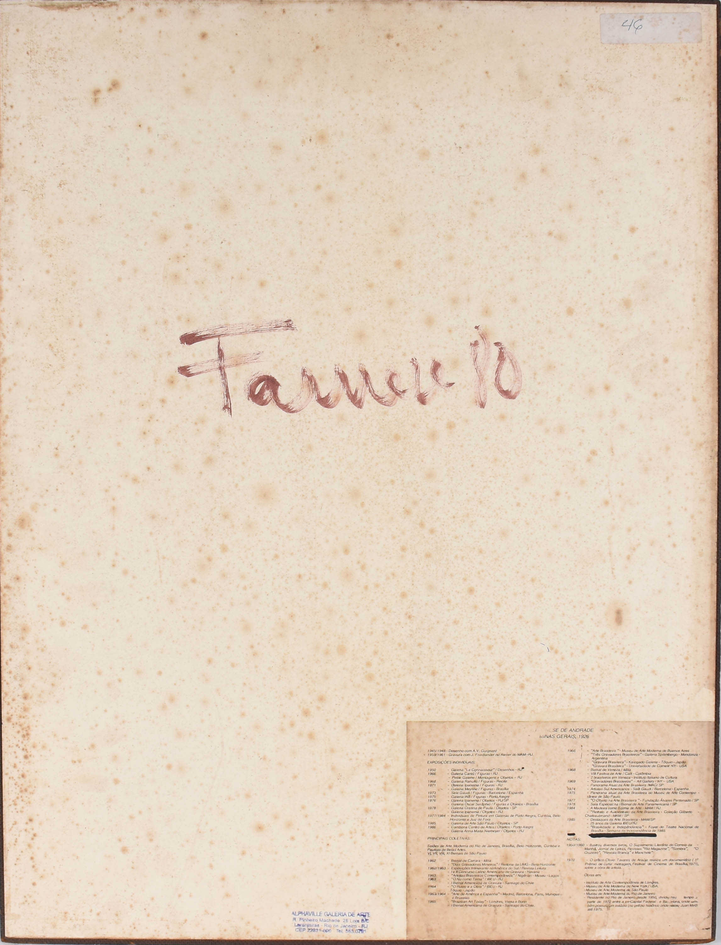 Farnese de Andrade (1926-1996), Figura feminina - foto 3 de 4