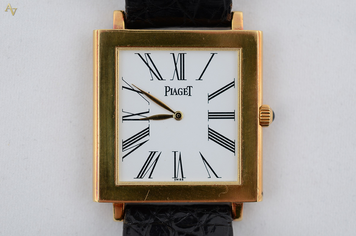 PIAGET MÉCANIQUE - Relógio masculino, caixa quadrada com 3,4 x 3,4 cm... - foto 1 de 3