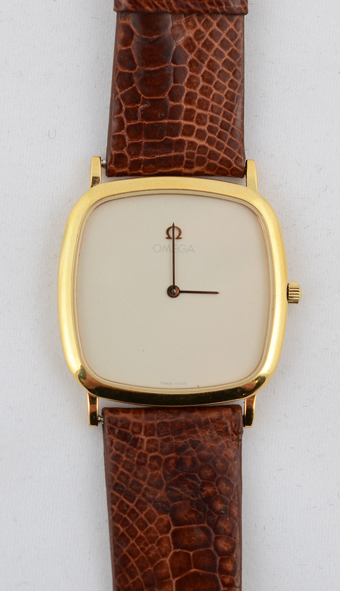 OMEGA DE VILLE - Relógio masculino com caixa de ouro amarelo 18 k e... - foto 1 de 4