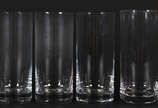 Seis copos longos  de cristal STRAUSS  (marcas ... - Seis copos longos  de cristal STRAUSS  (marcas da cristallerie ao fundo)