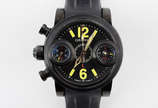 GRAHAM Chronograph Swordfish Limited Edition 08... - GRAHAM Chronograph Swordfish Limited Edition 089/500 - Relógio masculino, caixa com 46 mm de diâmetro de aço preto, mostrador preto, ponteiros e...