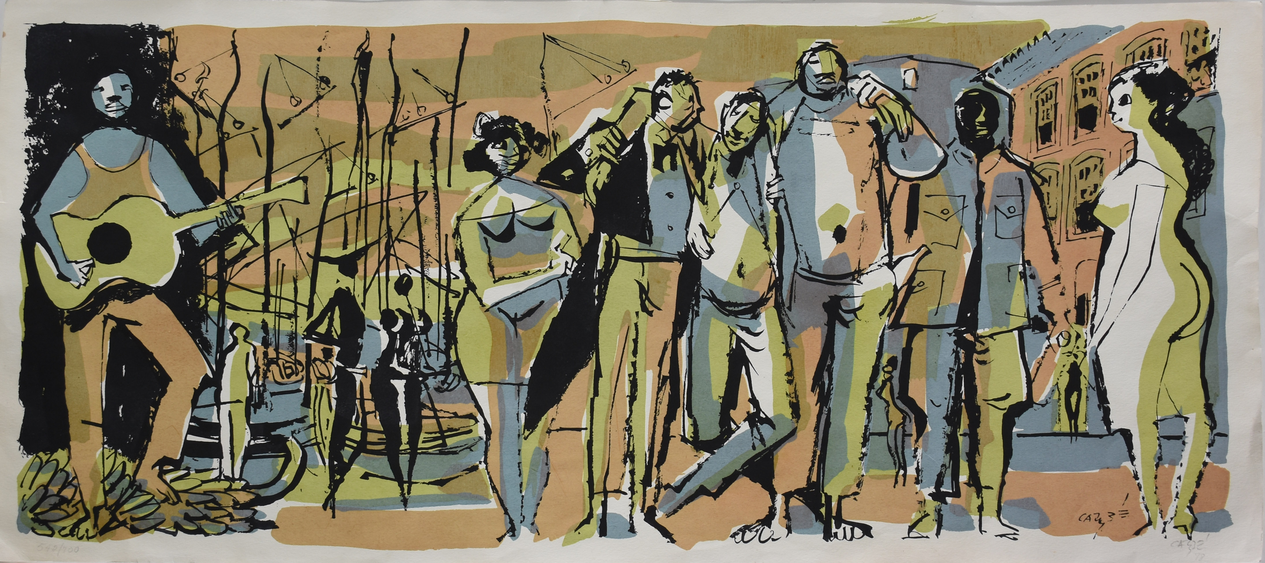 Hector Carybé (1911-1997), Figuras da noite - foto 1 de 3