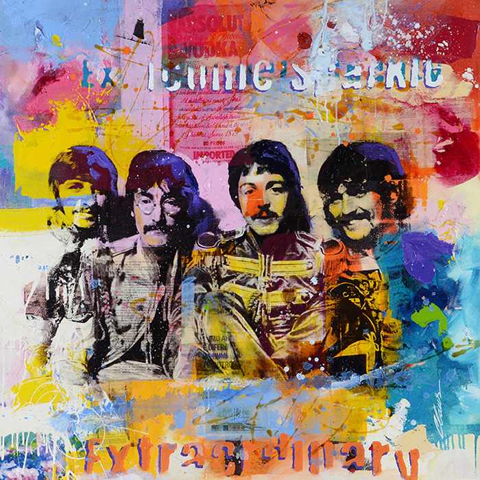 CLAUS COSTA - The Beatles - téc. mista - 120 x120 - foto 2 de 4