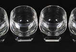 Seis copos Moser cristal Tcheco facetado  - Seis copos Moser cristal Tcheco facetado 
