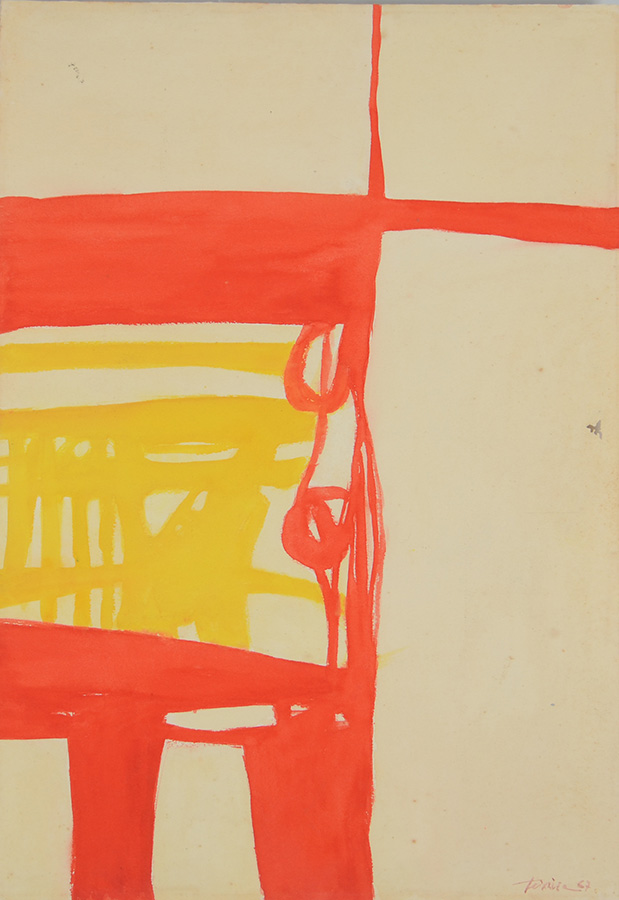 ALBERTO TEIXEIRA - Abstrato - aquarela - 50 x 35 - foto 2 de 4