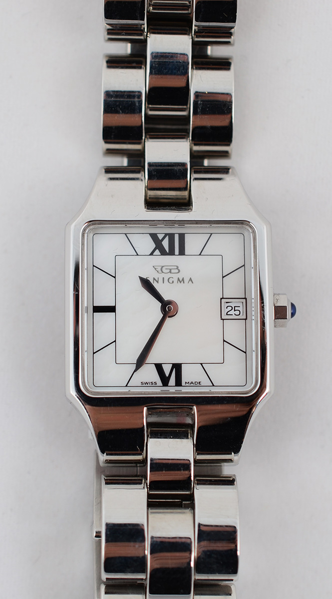 ENIGMA - Relógio feminino de aço por Gianni Bulgari, resistente a... - foto 1 de 3