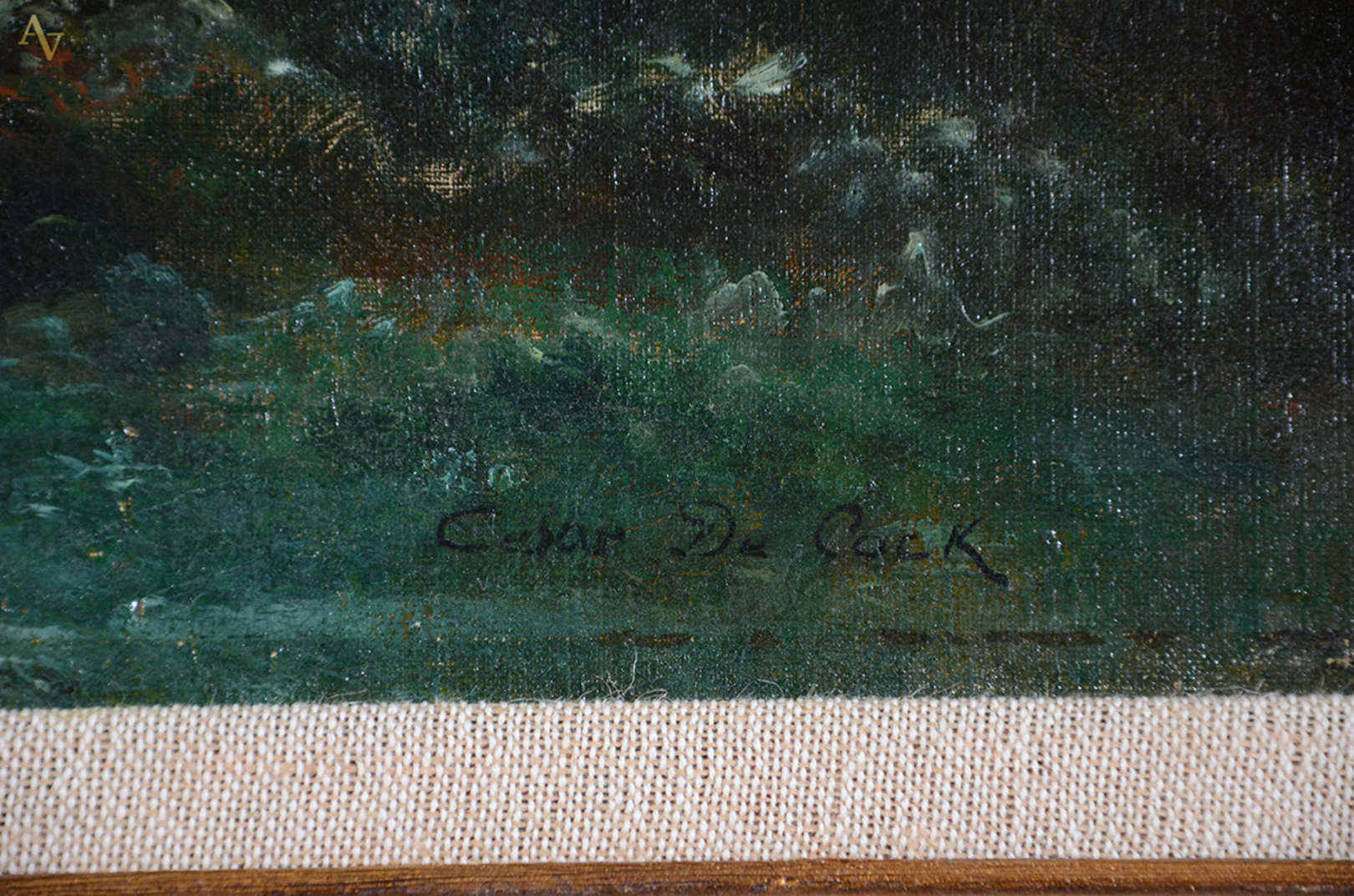 César de Cock (1823-1904), Paisagem - foto 3 de 4