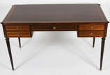 Mesa de escritório de jacarandá, com 5 gavetas ... - Mesa de escritório de jacarandá, com 5 gavetas , estilo ingles.