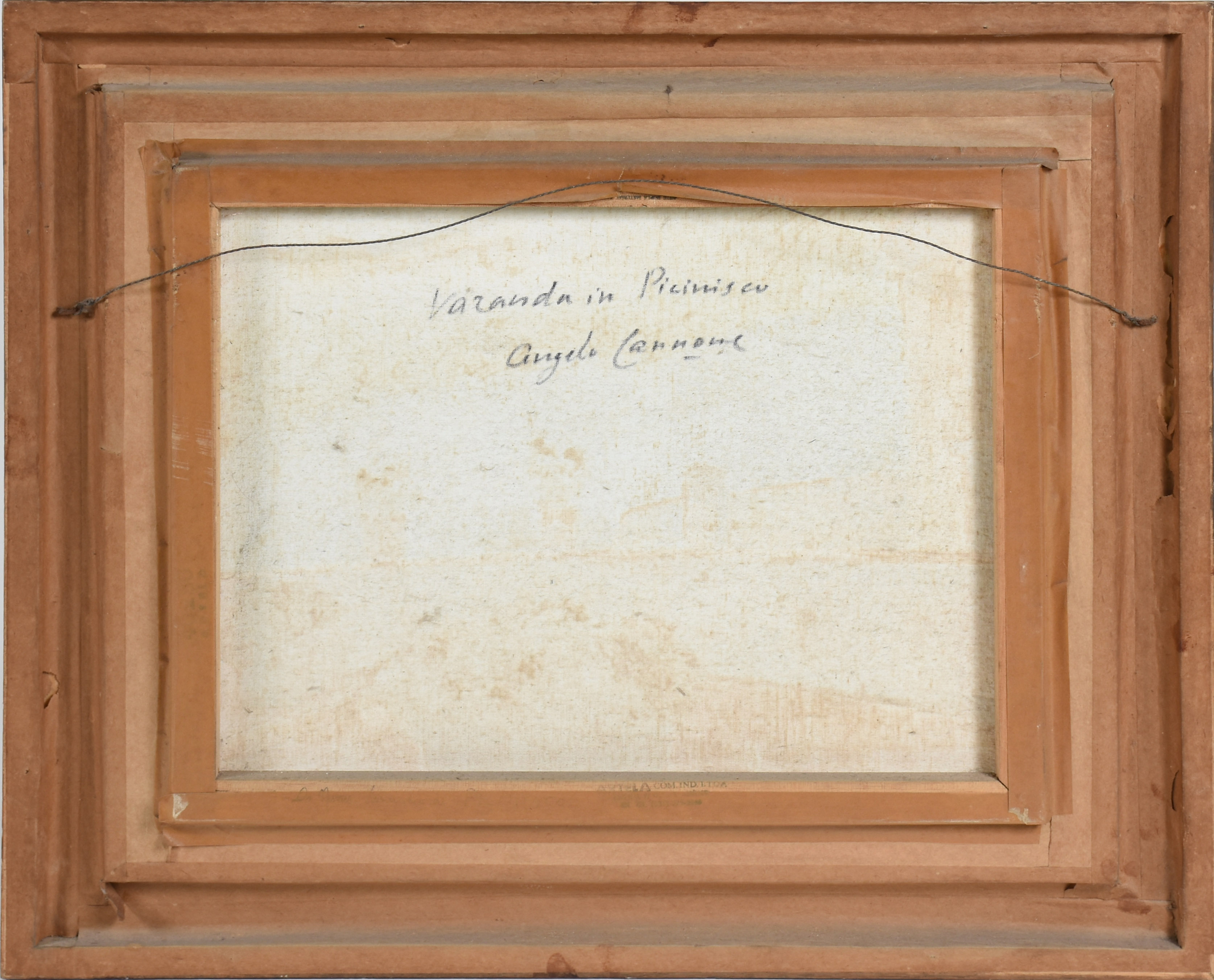 Angelo Cannone (1899-1992), Varanda em Picinisco, Itália - foto 3 de 3
