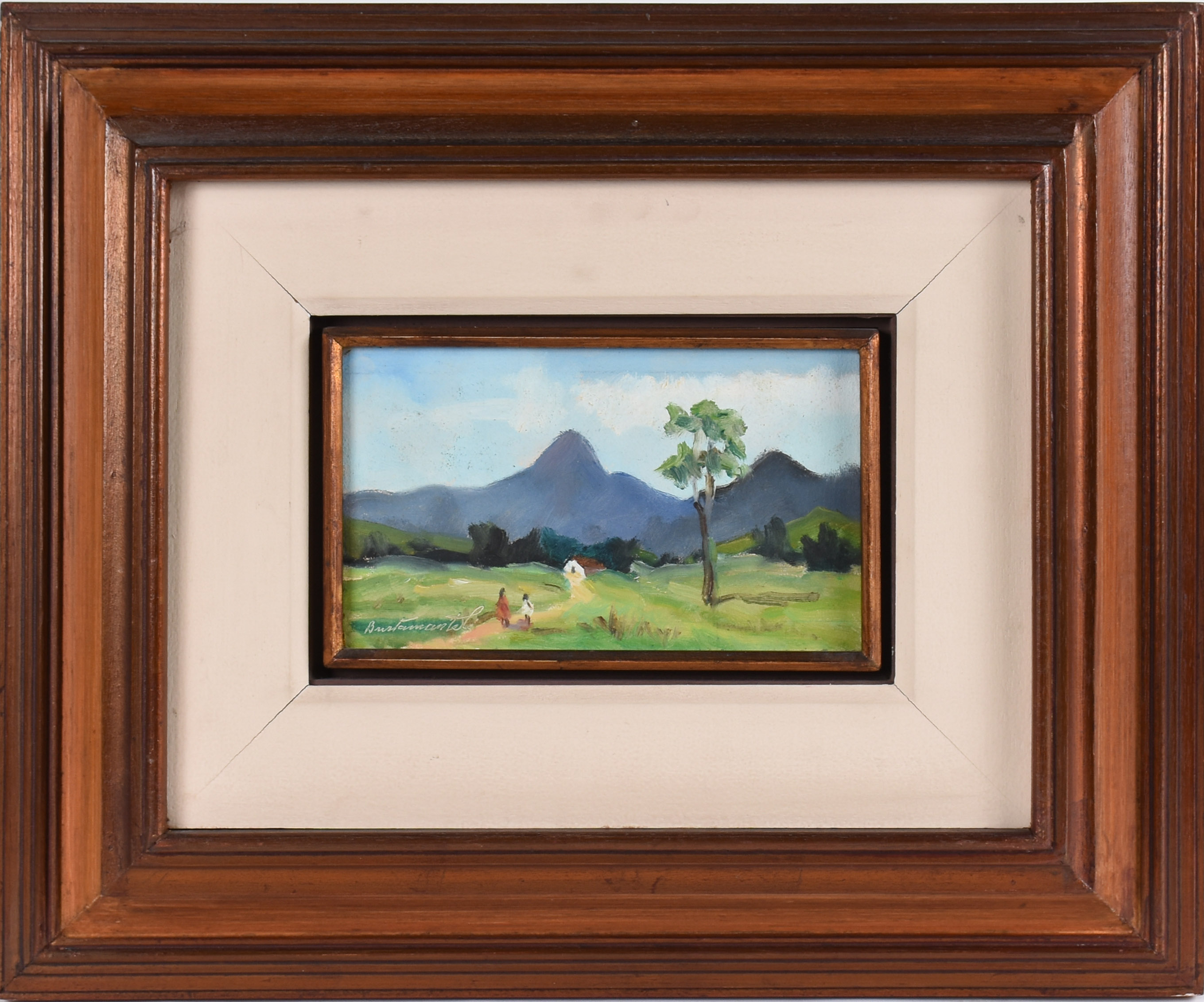 Bustamante Sá (1907-1988), Paisagem com figuras - foto 1 de 3