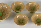 Saladeira com 5 bowls de Faiança  Inglesa - Car... - Saladeira com 5 bowls de Faiança  Inglesa - Carlton Ware- Australian design
