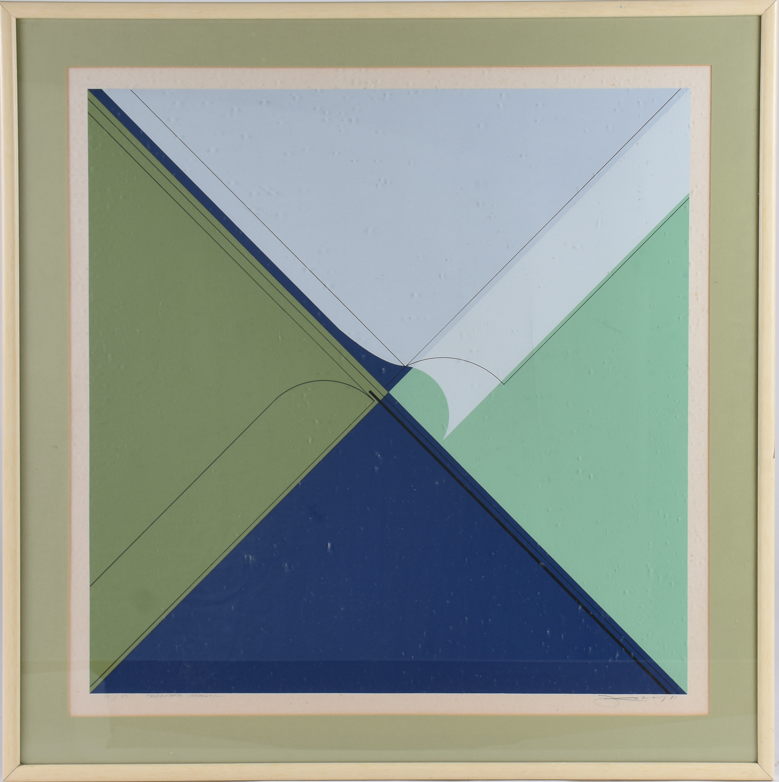 Abelardo Zaluar (1924-1987), Cruzamento verde e azul - foto 1 de 4