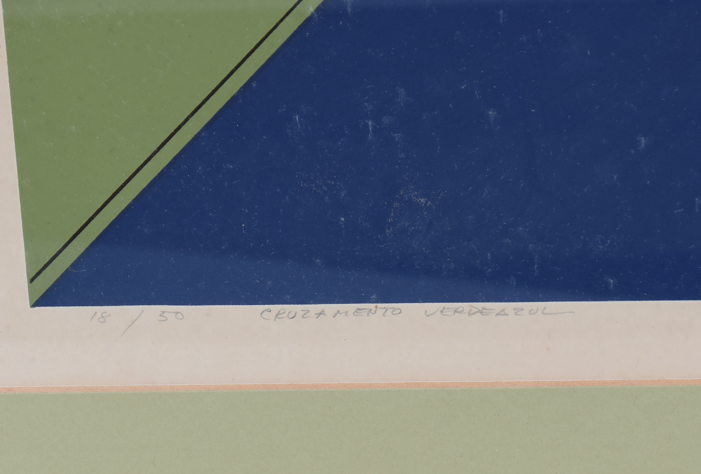 Abelardo Zaluar (1924-1987), Cruzamento verde e azul - foto 3 de 4