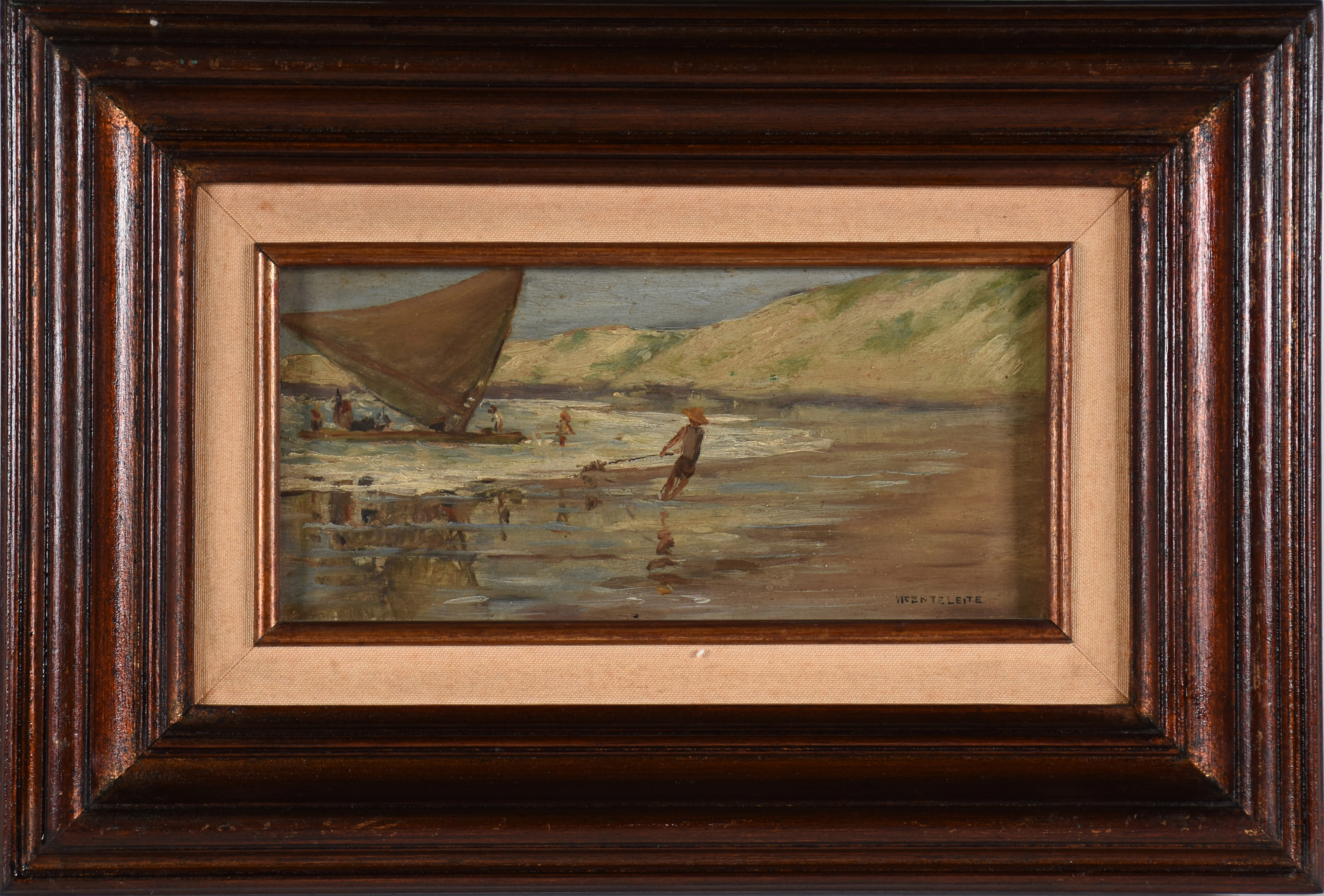 Vicente Leite (1900-1941), Praia com jangada - foto 1 de 3