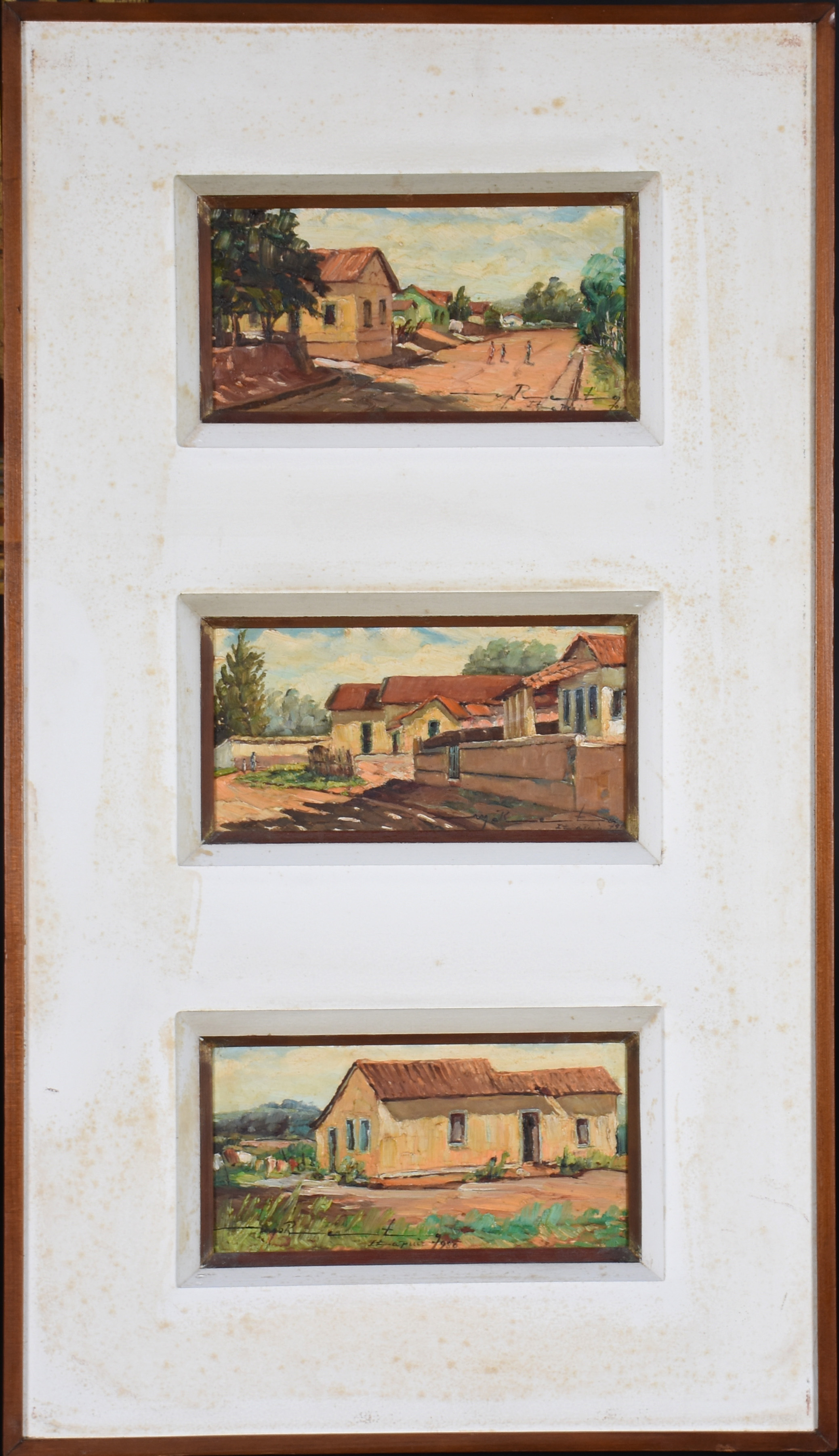 Assinatura não identificada, Paisagens com casas - foto 1 de 5