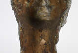 Mario Agostinelli (1915-2000),  - Escultura de bronze representando rosto de mulher , Sem assinatura